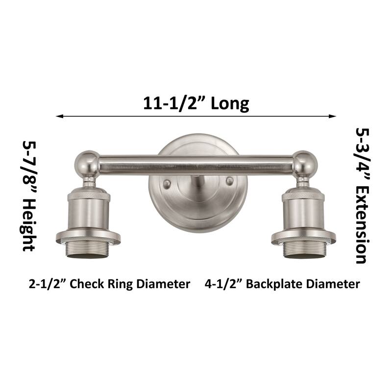 Innovations Lighting Endless Possibilities Edison - Brookhaven Globe - 2 Light 17" Bath Vanity Light
