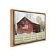 preview thumbnail 12 of 26, Stupell Patriotic Barn Flag Framed Floater Canvas Wall Art Design By Lori Deiter