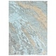 preview thumbnail 13 of 26, Carson Carrington Uddevalla Abstract Marble Rug 1'10" x 3' - Blue/Grey