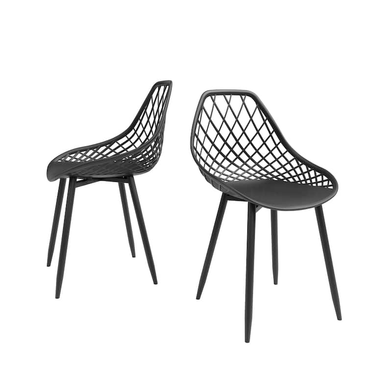 Jamesdar Kurv Mid-Century Dining Chair (Set of 2) - Black