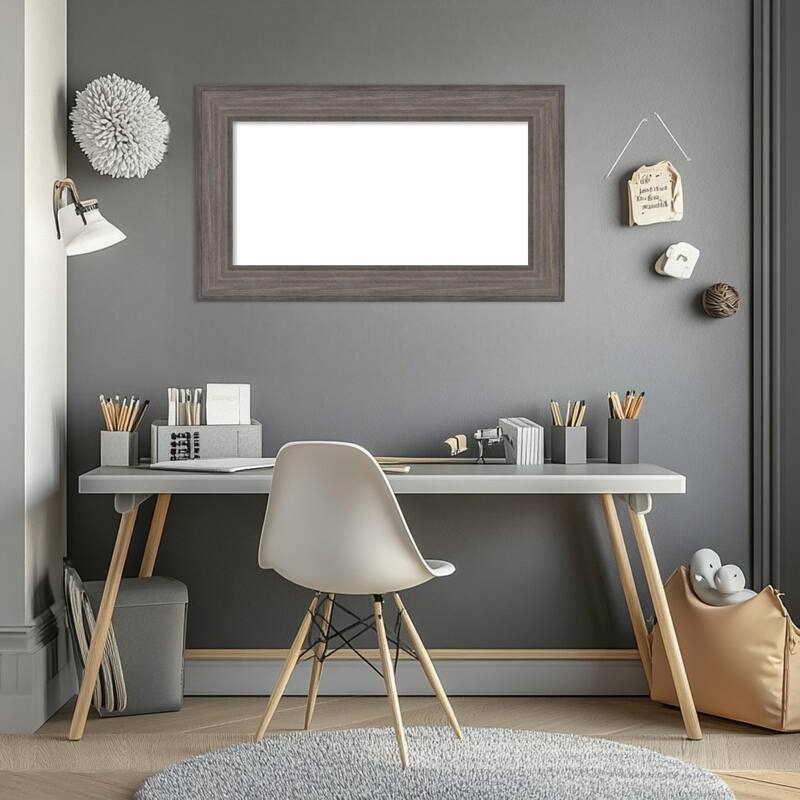 Amanti Art Country Barnwood Framed Dry Erase Magnetic Board