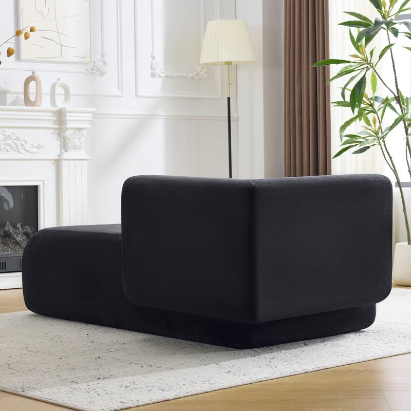 Bezseller Modern Chaise Lounge - Upholstered Sofa with Pillows for Bedroom & Living Room