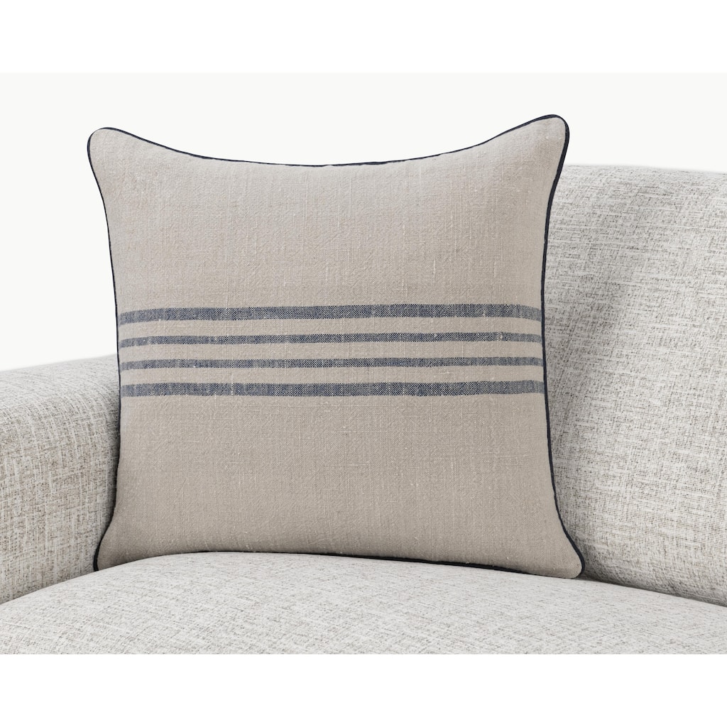 Villa by Classic Home Newport Linen Fabric Throw Pillow