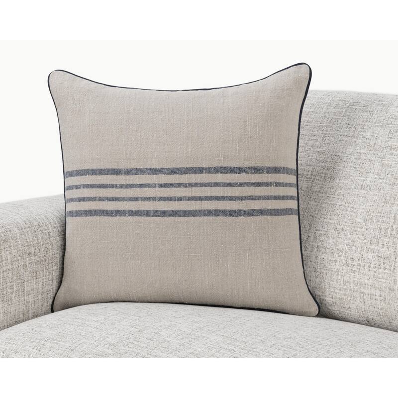Villa by Classic Home Newport Linen Fabric Throw Pillow - 22x22