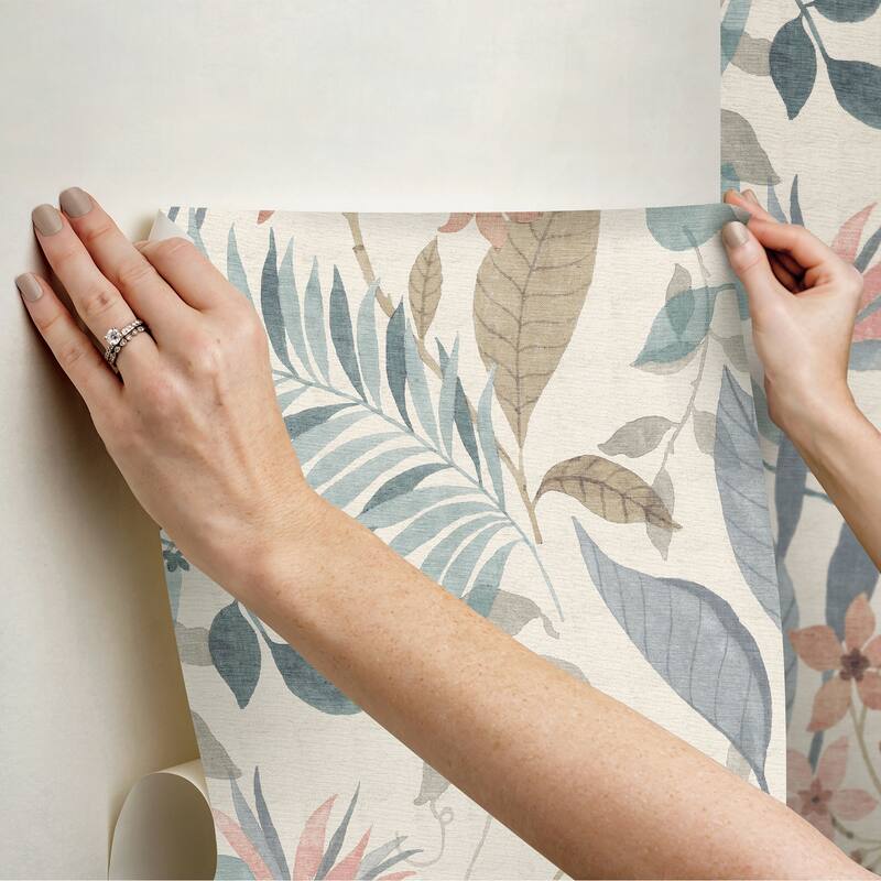 NuWallpaper Jesinda Pink Peel and Stick Wallpaper