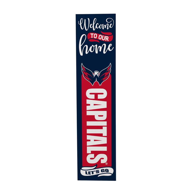 47" Double Sided Seasonal Porch Leaner, Washington Capitals - 47" x 11.25"