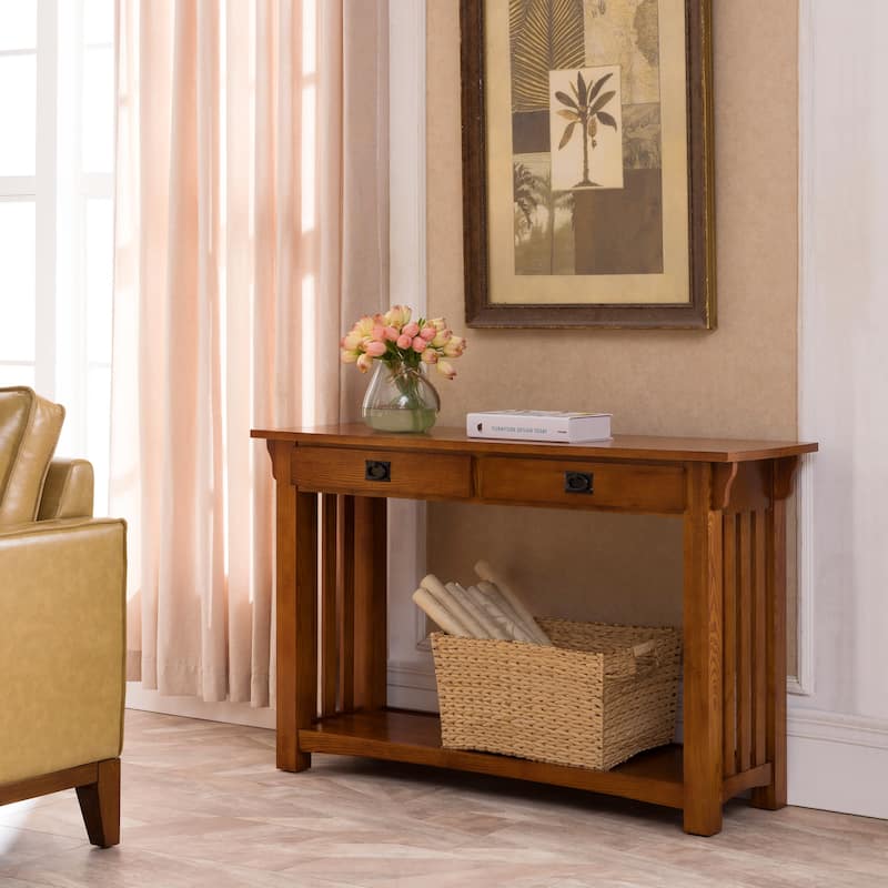 Leick Home 8233 Mission Console Table for Entryway