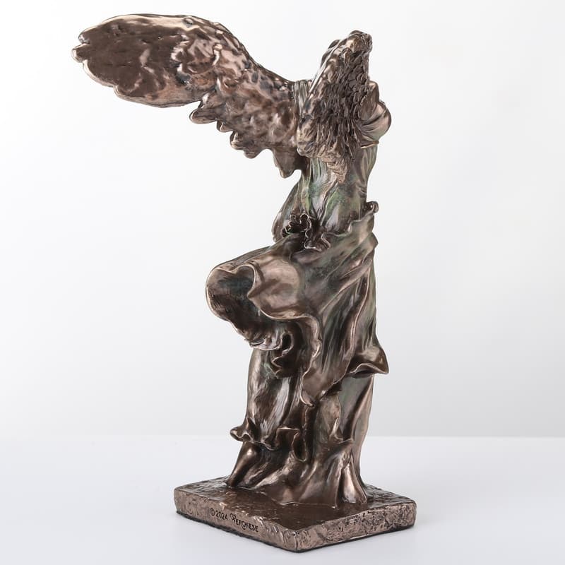 5.51 inches Height Cold Cast Bronze Winged Nike of Samothrace Bronze Finish Figurine