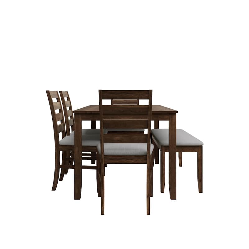 Clayfell Ouray 6-Piece Dining Set, Brown/Black