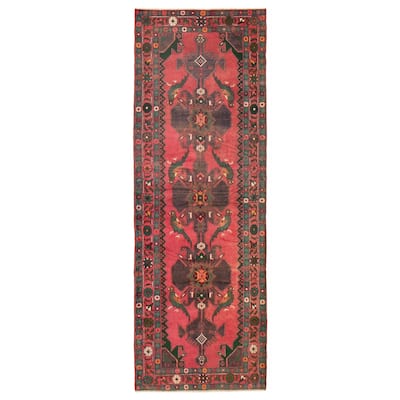 ECARPETGALLERY Hand-knotted Anadol Red Wool Rug - 3'6 x 9'11