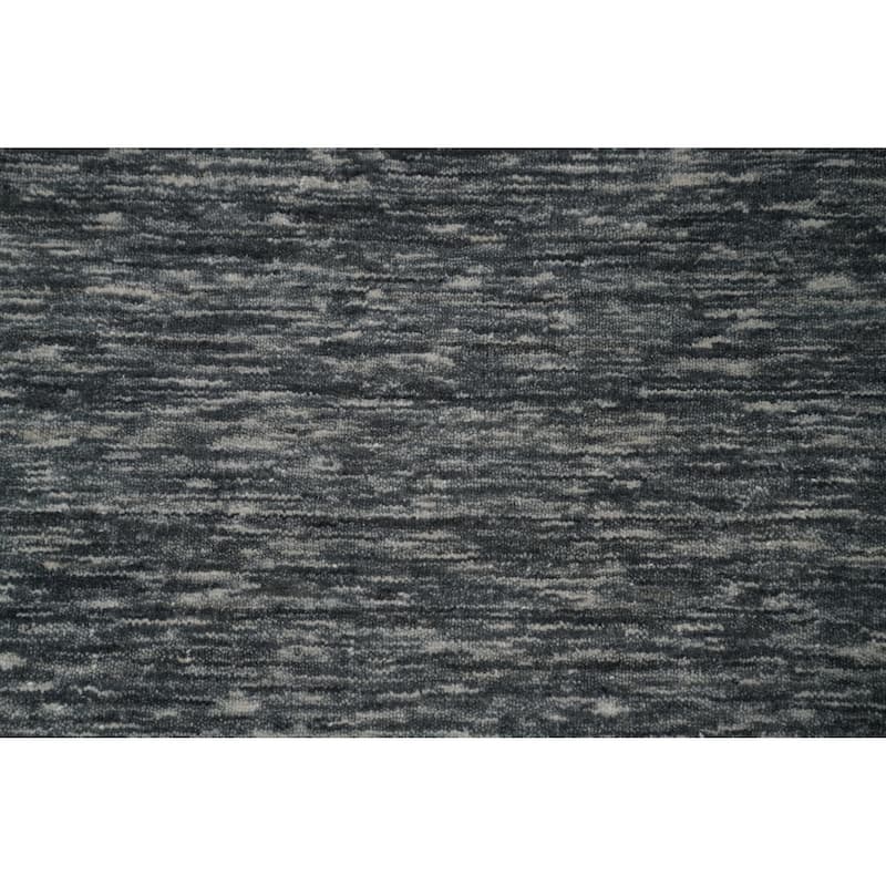 Hand Knotted Oriental 100% Wool Carpet Tribal Animal Pictorial Greys & Charcoal Gabbeh Area Rug - 10' 2'' X 8' 3''