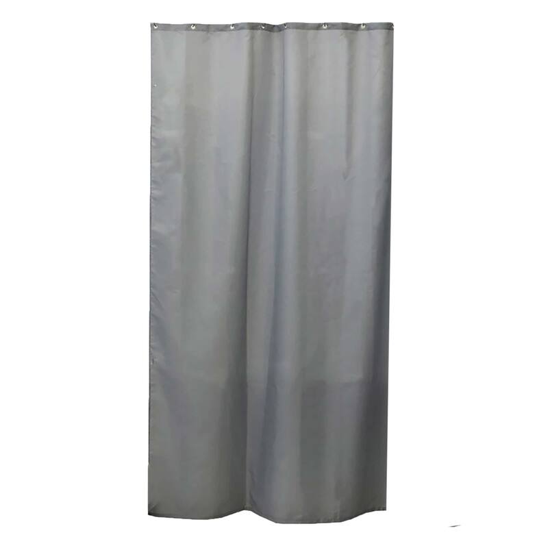Stall Shower Curtain Half Size Polyester 8 Rings 72"L x 48"W