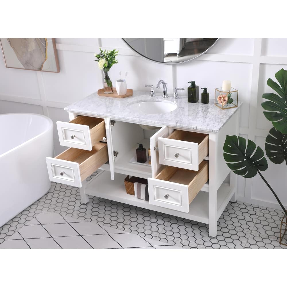 Grand 48 - 72 Inch Single Bathroom Vanity