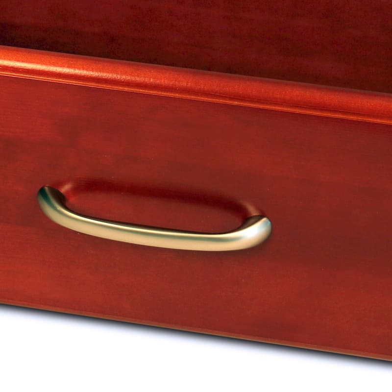 John Louis Home Solid Wood Reach-In Simplicity Closet System with 3-Drawers Red Mahogany