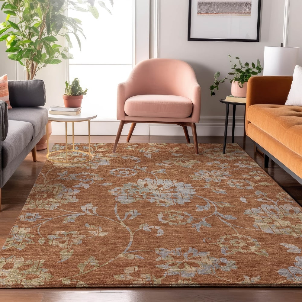 Premium Washable Super Soft Floral Whimsy Mayfield Rug