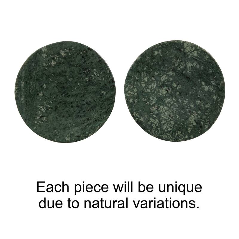 Marble Round Soapdish - 5.0"L x 5.0"W x 1.0"H