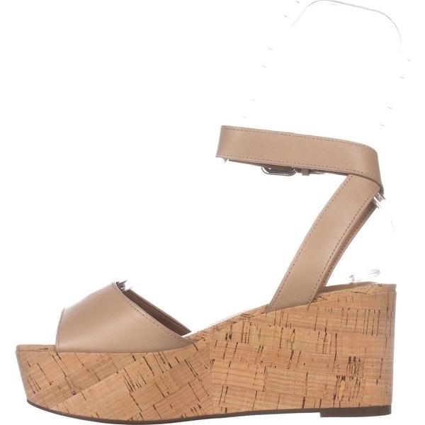 Coach Womens Becka Semi Matte Calf Leather Open Toe Casual Platform Sandals