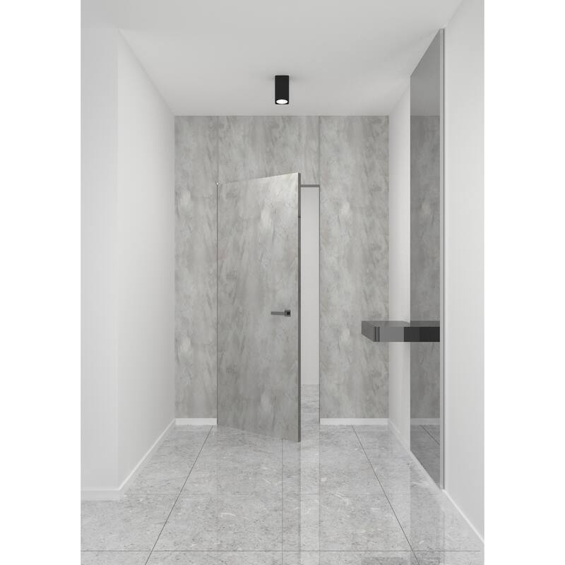 Solid Hidden Door with Handle Planum 0010 Onyx
