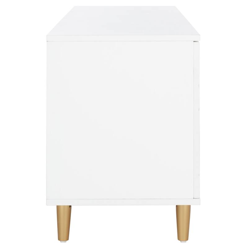 SAFAVIEH Arianna 3 Shelf Patterned Media Stand - 54" W x 15" D x 22" H - 54Wx15Dx22H