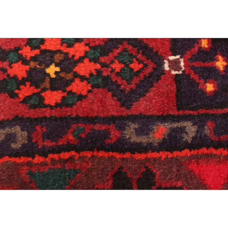 ECARPETGALLERY Hand-knotted Andelz Red Wool Rug - 4'2 x 6'11