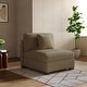 preview thumbnail 136 of 190, Modern Modular Sectional Sofa Corduroy Chaise Lounges Armless Chair - Camel Armless