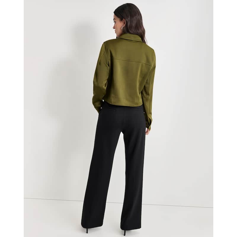 DKNY Glazed Crop Trucker Jacket