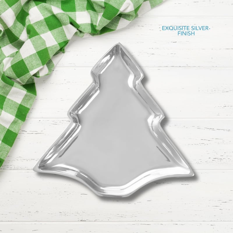 Nambe Christmas Tree Candy Dish - 9 inch