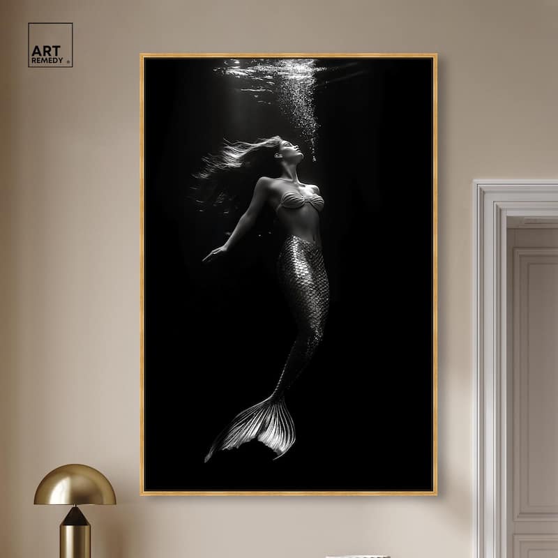 Mermaid Deep Canvas by Art Remedy