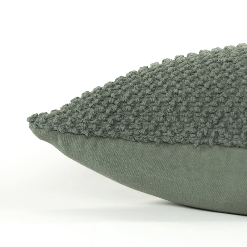 Rizzy Home Transitional Solid Light Texture Throw Pillow