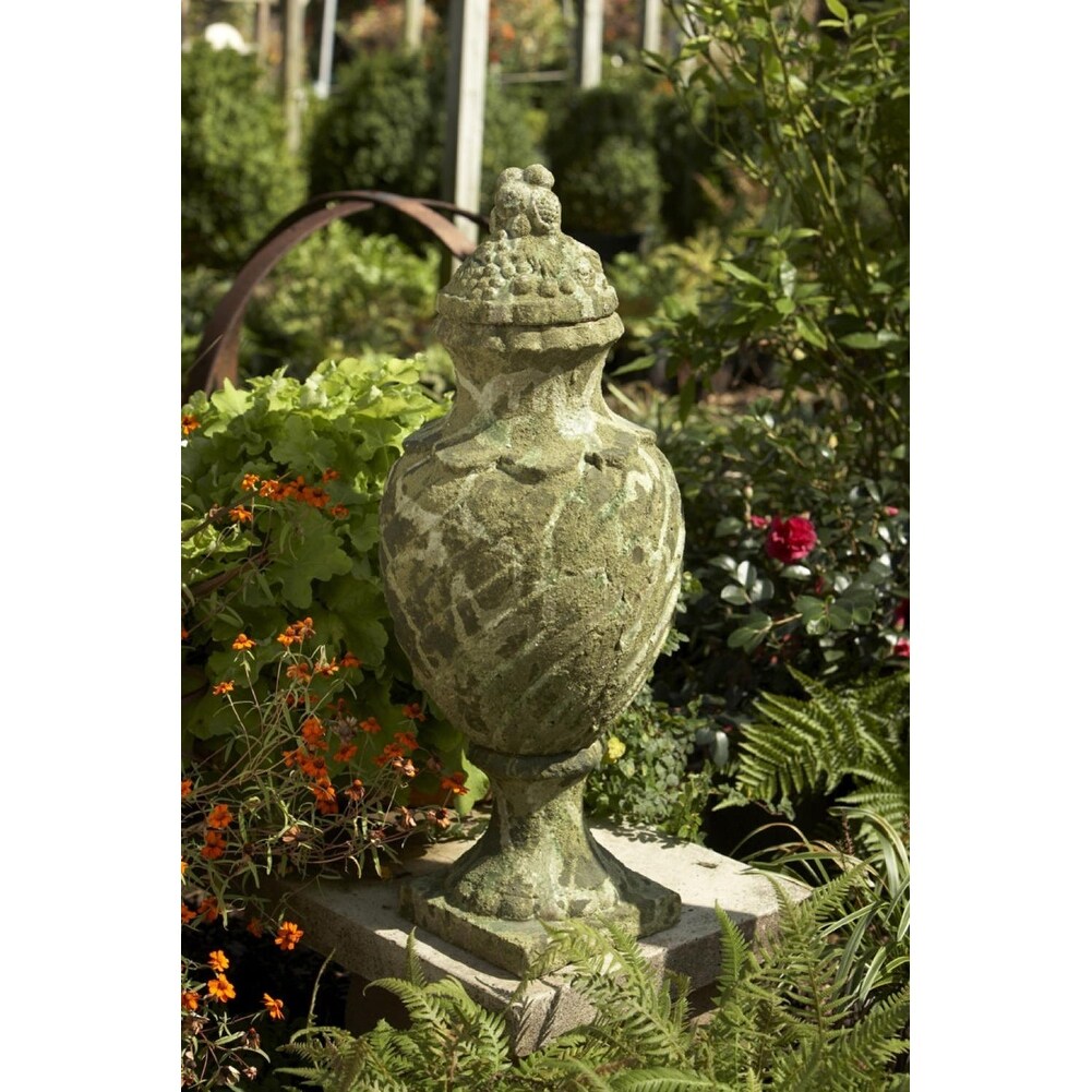 Shop 31 5 Mossy Green And Gray Ornate Swirl Ceramic Decorative
