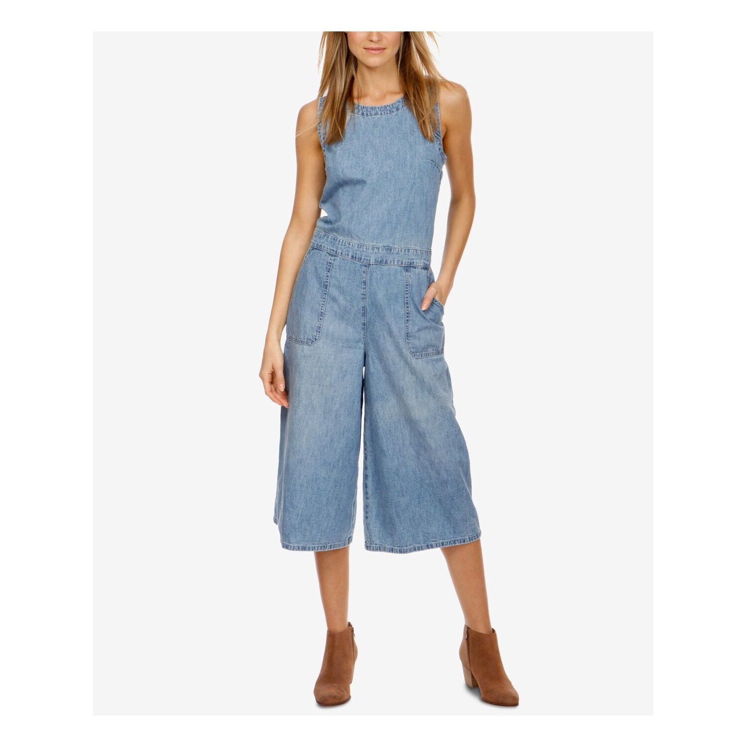 lucky brand denim jumpsuit