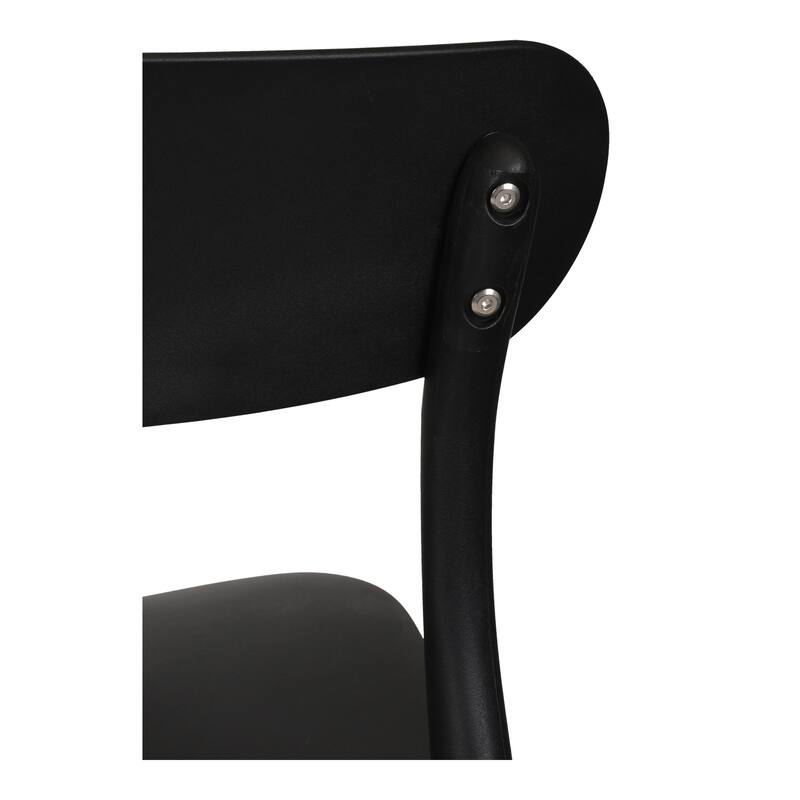 NADAAL STUDIOS Vance, Patio Dining Chairs, Black, Set of Two - 16.75 X 20.5 X 31