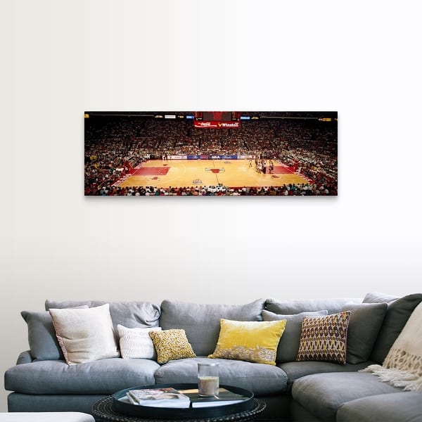 Shop Nba Finals Bulls Vs Suns Chicago Stadium Chicago Illinois Canvas Wall Art Overstock 16885896