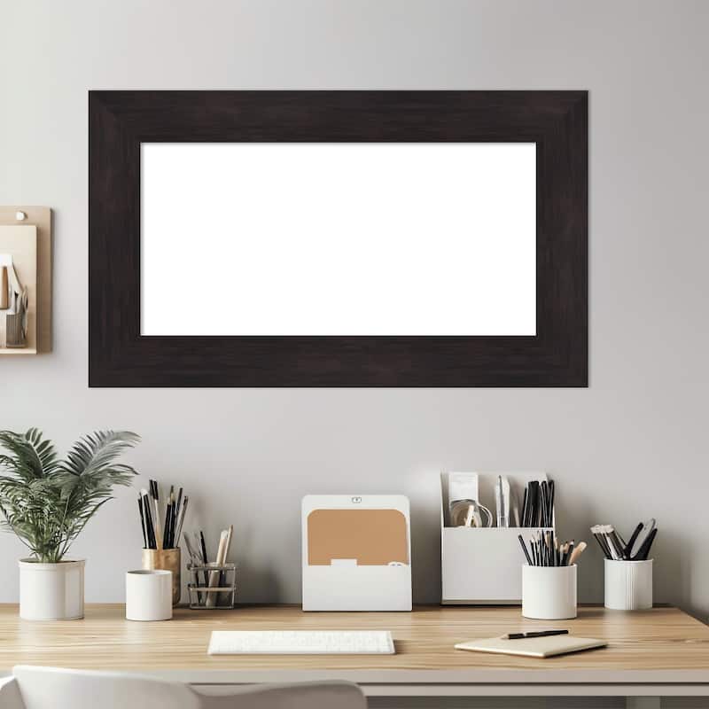 Amanti Art Furniture Espresso Framed Dry Erase Magnetic Board