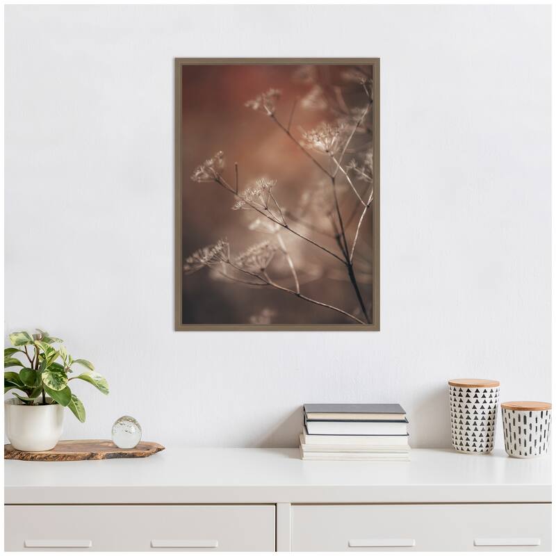 Kate and Laurel Sylvie Autumn Foliage Framed Canvas by Alicia Abla