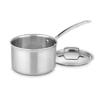 Cuisinart 4193-20 Contour Stainless 3-Quart Saucepan with Glass