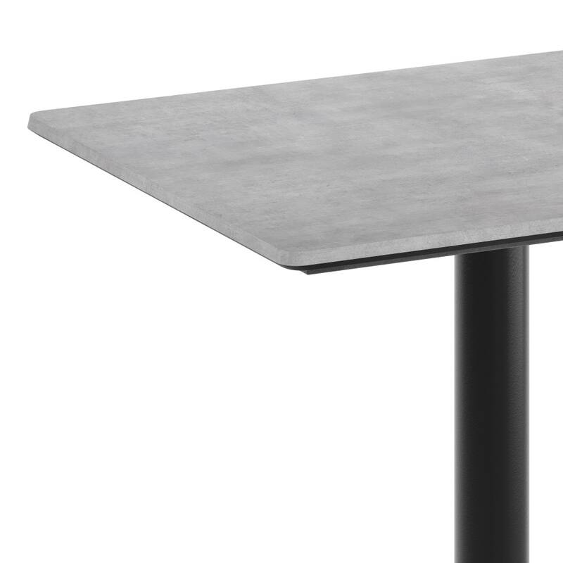 Commercial HPL Tabletop with Bar Height Crisscross Base - 29.75"W x 23.75"D x 42"H
