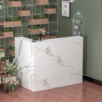 Working Reception Desk L Shaped Front Counter Reception Table Counter