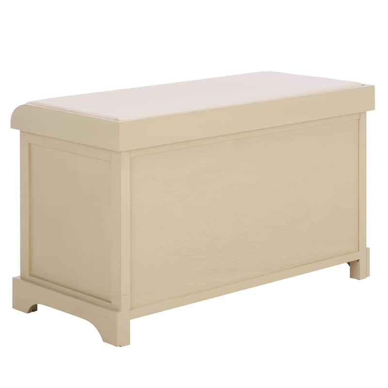 SAFAVIEH Euphemia Brown Woven Storage Basket Bench - 33.5" x 16.1" x 19.9" - 34"W x 16"D x 20"H