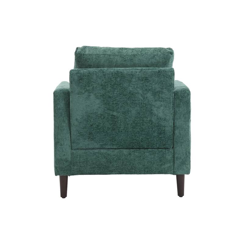 Wood Frame Armchair, Modern Accent Chair Lounge Chair for Living Room