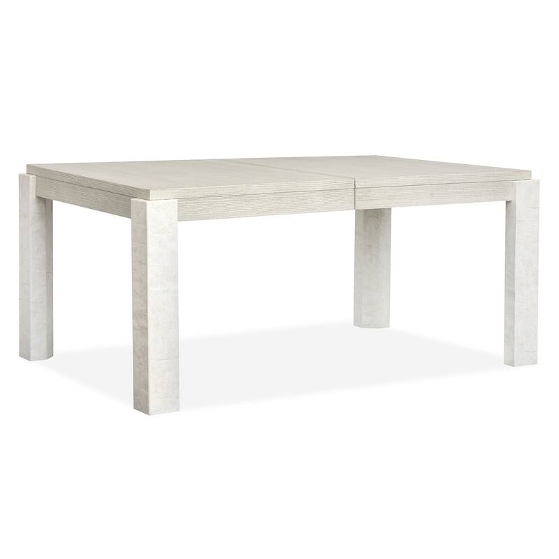 Magnussen Home Lorelei Misty Cloud Extendable Rectangular Dining Table - 44''W x 68''D x 29.75''H - 44''W x 68''D x 29.75''H