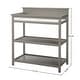 preview thumbnail 2 of 0, Emery 38" Wide Modern Style Wood Changer with Shelves/Pad, Gray
