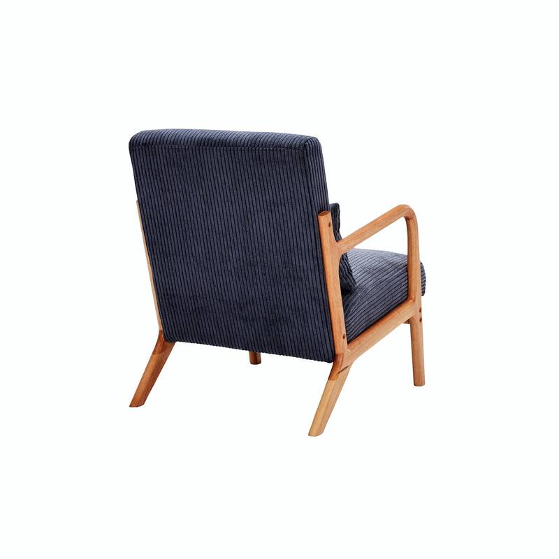 Mid-Century Modern Accent Chair, Armchair Living Room Chairs with Pillow