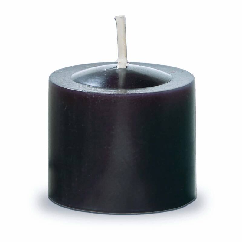 Color Studio Votive Candles Set of 12 Black Smokeless Paraffin Wax Burn Time 5 Hrs
