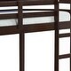 preview thumbnail 3 of 3, Twin Wooden Frame Loft Bed with Built In Ladder, Espresso Brown