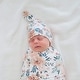preview thumbnail 3 of 1, Copper Pearl Girl's Top Knot Hat (0-4mo)