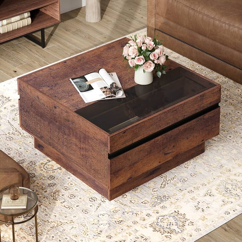 WAMPAT Modern TV Stand and Coffee Table Set of 2
