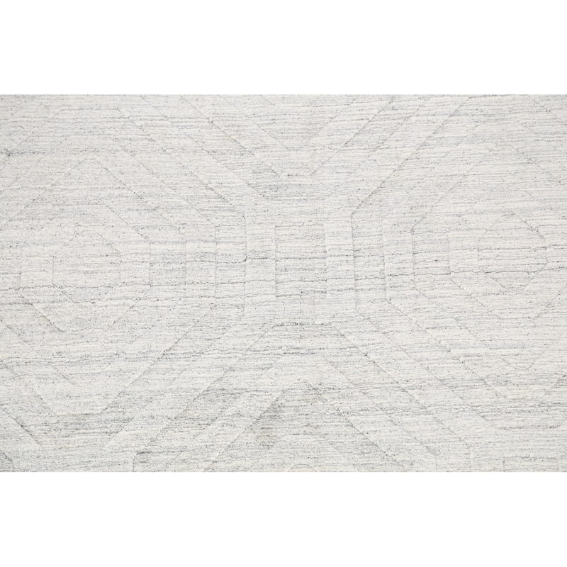 Contemporary Geometric Gabbeh Oriental Area Rug Wool Hand-knotted - 4'10" x 7'8"