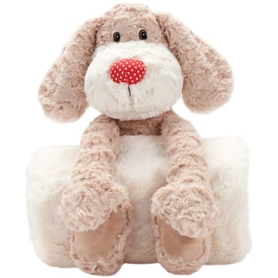 Mina Victory Plush Lines Ivory Throw Pillow