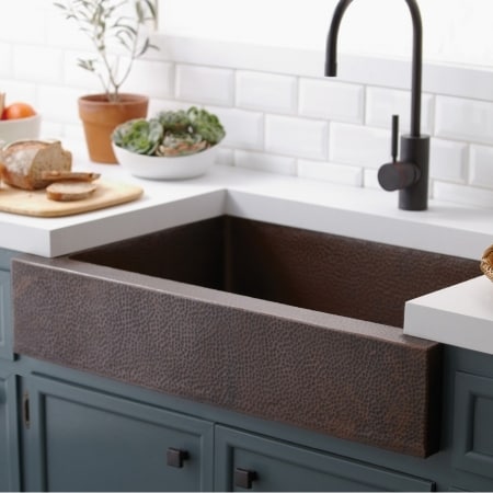 Native Trails Cpk591 Paragon Copper Kitchen Sink Brushed Native Trails Cpk591 Paragon Copper Kitchen Sink Brushed Nickel